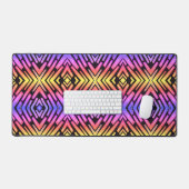 Hoge Tech Sci-Fi Neon Paars Geel Roze  Bureaumat (Keyboard & Muis)