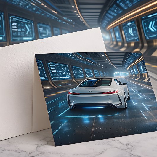 Hoge Technologie Automotive Print | Moderne Sci-Fi Kaart