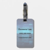 Hoge technologie digitale achtergrond bagagelabel (Achterkant verticaal)