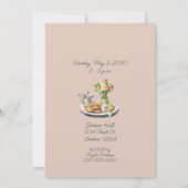 Hoge Thee Bruids Douche uitnodiging (Achterkant)