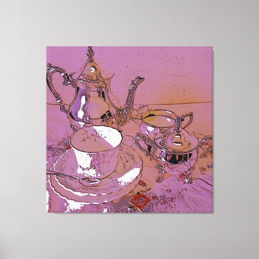 Hoge thee canvas afdruk (Voorkant)