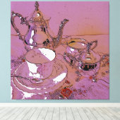 Hoge thee canvas afdruk (Insitu (Houten vloer))