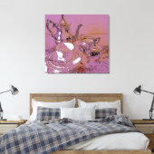 Hoge thee canvas afdruk (Insitu (Slaapkamer))