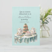 Hoge Thee Douche uitnodiging (Staand voorkant)