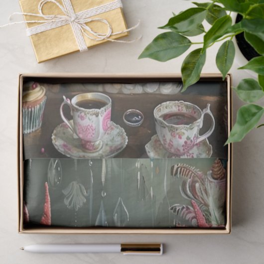 Hoge Thee Kippen Pluimvee Decoupage Tissuepapier (Geschenk)