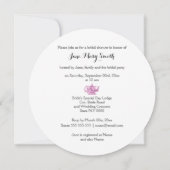 Hoge thee roze zwart kaart (Achterkant)