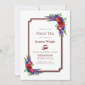 Hoge thee voor bruinkoolbridal kaart (Voorkant)