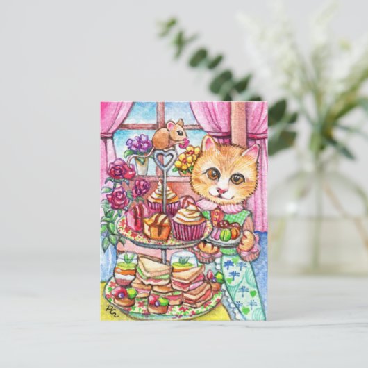 Hoge Theepartij Briefkaart (Staand voorkant)