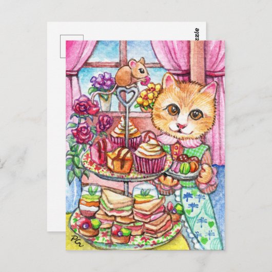 Hoge Theepartij Briefkaart (Voorkant / Achterkant)