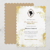 hoge theetuinfeest, mooie zachte pastel kaart (Voorkant / Achterkant)