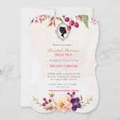 hoge theetuinfeest, prachtige zachte pastel kaart (Voorkant)