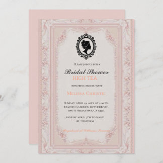 hoge theetuinfeest, prachtige zachte pastelkleuren kaart