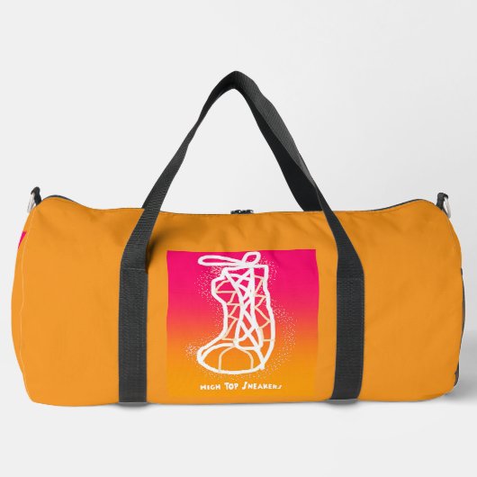 Hoge top Sneakers atletische reizen Plunjezak (Voorkant)