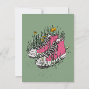 Hoge top  Sneakers Briefkaart