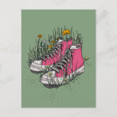 Hoge top  Sneakers Briefkaart (Voorkant)