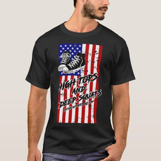 Hoge Topjes en Deep Squats gewichtheffer sneaker g T-shirt (Voorkant)