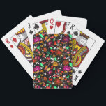Hoge Topjes Pokerkaarten<br><div class="desc">Kute  kleurige florale textuur</div>