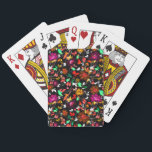 Hoge Topjes Pokerkaarten<br><div class="desc">Kute  kleurige florale textuur</div>