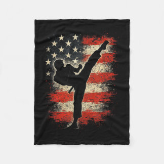 Hoge trap - Karate Taekwondo Vlag VS Fleece Deken