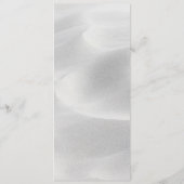 Hoge Trouwmenu Witte Strand Zand Sjabloon (Achterkant)