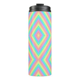 Hoge tumbler met een zwarte deksel heeft een leven thermosbeker