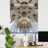 Hoge uitzaaiing boven orgaanposter poster (Thuiskantoor)