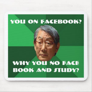 Hoge verwachtingen Aziatische vader - aanpasbaar Muismat