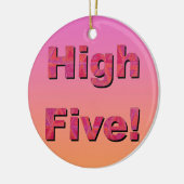 Hoge Vijf! Keramisch Ornament (Links)