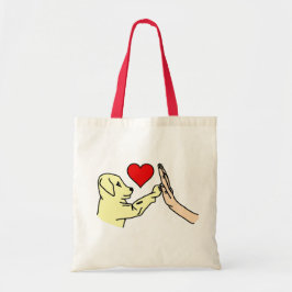 Hoge vijf pauppy tote bag