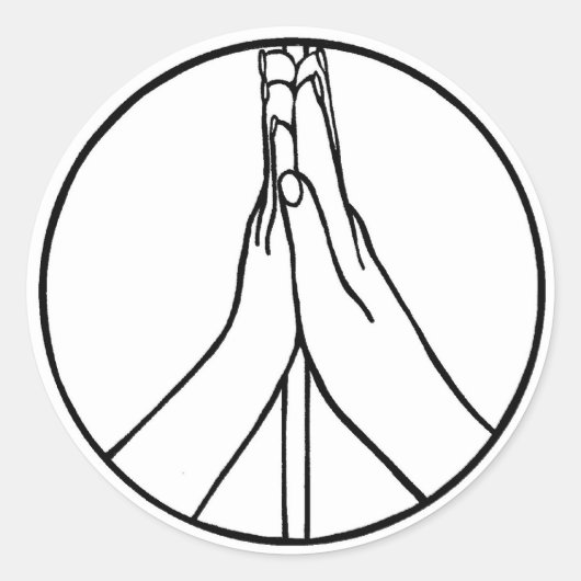 Hoge vijf vredesbord stickers (Voorkant)