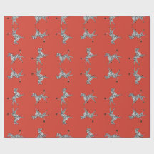 Hoge vijf zebras in het rood