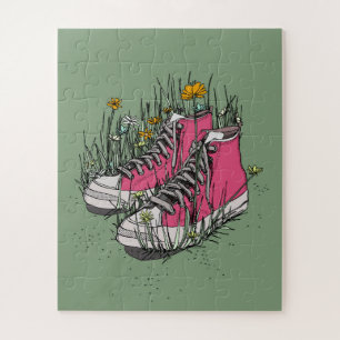 Hoge Vintage Sneakers Legpuzzel