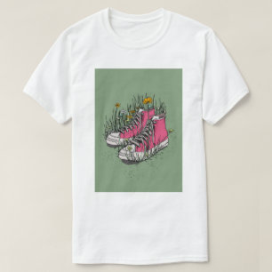 Hoge Vintage Sneakers T-shirt