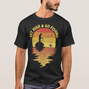 Hoge Vissen En Vissen Vissers Zonsondergang Eiland T-shirt