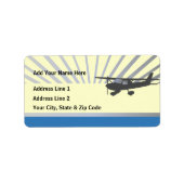 Hoge vleugelluchtvaart  Adresetiketten Etiket (Voorkant)