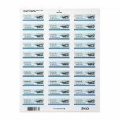 Hoge vleugelluchtvaart  Adresetiketten Etiket (Full Sheet)