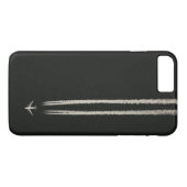 Hoge vliegtuigstreep in de lucht Case-Mate iPhone case (Achterkant (Horizontaal))