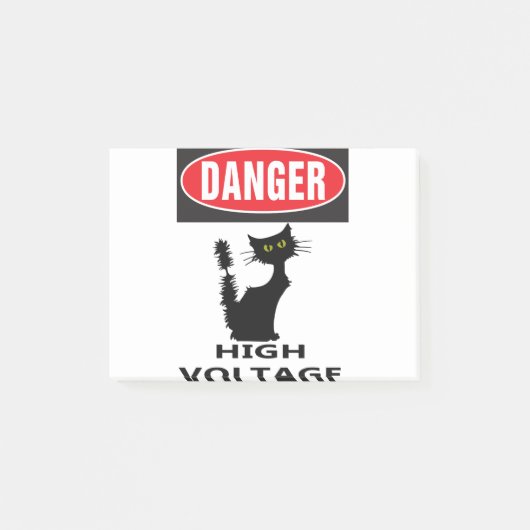 HOGE VOLTAGE CAT POST-IT® NOTES (Voorkant)