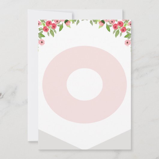 Hoge voorzitter 1e verjaardag Boedland Banner Lett Kaart (Voorkant)