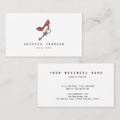 Hoge Vrouw Realtor Interior Designer Visitekaartje (Voorkant / Achterkant)