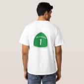 Hoge weg 1 t-shirt (Achterkant volledig)