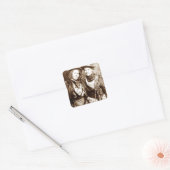 Hoge Westerne Mode Vierkante Sticker (Envelop)