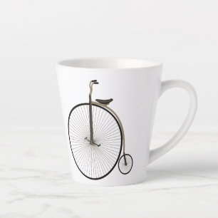 Hoge Wiel Antieke Fiets Latte Mok