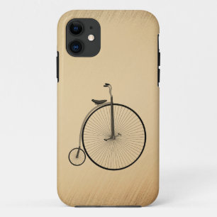 Hoge wiel antieke fiets roestig Case-Mate iPhone case