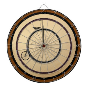 Hoge Wiel Antieke Fiets Rustieke Regeling Dartbord