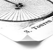 Hoge Wieler Fiets Penny Farthing Perfect Poster (Hoek)