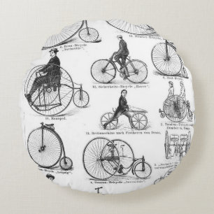 Hoge Wieler Fiets Penny Farthing Rond Kussen