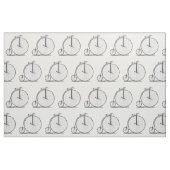 Hoge Wieler Fiets Penny Farthing Stof (Fat Quarter)