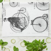 Hoge Wieler Fiets Penny Farthing Theedoek (Gevouwen)