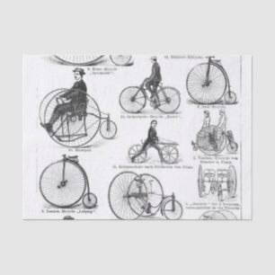 Hoge Wieler Fiets Penny Farthing Tissuepapier